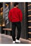 Men's Sweatshirt Plain Patternless Crew Neck Cotton Basic Knitted Top - 2