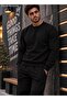 Men's Sweatshirt Plain Patternless Crew Neck Cotton Basic Knitted Top