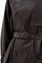 Women's Leather Fabric Premium Quality Lined Belted Design Trench Coat - 7