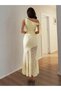Rochie midi, galbenă - XS - 3