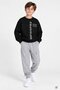 Gray Boy's Text Printed Cargo Pocket Tracksuit Set 24848