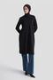 Zipper Detailed Basic Tunic Black - 2