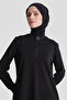 Zipper Detailed Basic Tunic Black - 3