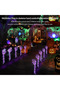 Halloween Skeleton Arm Stake,5 Pcs Remote Conmtrol Pathway Lights for Outdoor Decoration,Adjustable Skeleton Hand LED Light with 8 Lighting Modes (Red) - 8