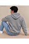 Men's Hooded Sweatshirt - Plain Patternless Cotton Hoodie with Kangaroo Pocket - 2