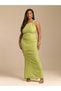 Rochie maxi, verde - 4XL