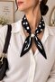 New Style Women's Scarf with Pearls and Magnets - 2