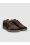 Brown Genuine Leather Men's Sneaker Shoes - 3