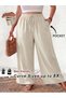 Pantaloni, crem - 7XL