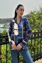 Chain Patterned Cobalt Blue Shirt - 3