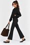 Women's Black and White Polka Dot Jacket and Trousers Set, 2-Piece, Relaxed Fit - 5