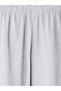 Özmarka New Season Gray Women's Jogger Sweatpants with Elastic Waist - 6