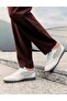 White Genuine Leather Men's Sneakers - 2