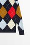 %100 yün Argyle triko kazak - 7