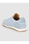 Blue Genuine Leather Women's Casual Sneaker - 5