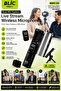 Professional Wireless Lavalier Microphone Dual Vlog Live Broadcast Interview Microphone Bwc-10