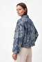 Printed Quilted Jacket 202704 - Blue - 3