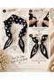 New Style Women's Scarf with Pearls and Magnets - 3
