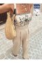 Long jumpsuit, beige - 4