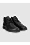 Tinano Genuine Leather Black Lace-Up Winter Men's Casual Boots - 3