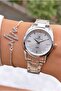 Silver Color Steel Band Women's Wristwatch – Elegant Round Case Modern Stylish Design – Bracelet Gift - 2