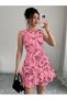 Rochie mini, roz - XL