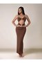 Rochie maxi, maro - L - 5