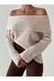 Stone Degaje Collar Ribbed Sweater - 4257 - 3