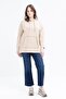 Kangaroo Pocket Ribbon Lace Lycra Plus Size Sweatshirt