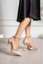 Ten Saten Stone Women's Thin Heeled Shoes - 4