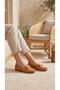 3830 tan genuine leather women's shoes