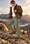 Men's Winter Softshell Tactical Pants with Fleece Lining, Windproof, Cold & Water Resistant - E232 - 4