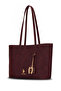 Burgundy Women's Shoulder Bag Us26621 - 3