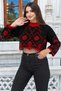 Women's Crop Chain Detailed Sports Sweater - 2