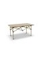 Portable Folding Camping Table 95×55×50cm, Outdoor Picnic Table with Aluminum Frame