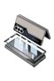 Galaxy Z Fold 6 Case Ultra Thin with Camera Protection Pc + Leather Back Surface Omsy Poligan Case - 3