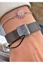 Smoked Color Steel Strap Women's Wristwatch – Elegant Round Case Modern Stylish Design – Bracelet Gift - 7