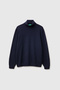 Men's Navy Blue 100% Merino Turtleneck Sweater