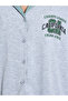 Grey Graphic Print Shirt And Straight Leg Pants Pyjama Set - 3