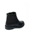 25992 Black Leather Men's Boots with Zipper and Fur Inside - 4
