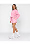 Women's Mchtta Printed Crew Neck Sweat-Shorts 2-Piece Set - 3