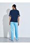 Blue Star Print T-Shirt And Straight Leg Pants Pyjama Set - 6