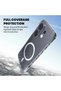 Case Compatible with Vivo X200 Fe, Magsafe Enabled, Non-Yellowing Crystal Hard Cover, Transparent - 6
