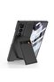 Galaxy Z Fold 6 Case Carbon Fiber Leather Card Holder Tkng Right Angle Opening Card Holder Case