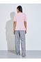 Graphic Print Ruffle Detail T-Shirt And All Over Print Straight Leg Pants Pyjama Set - 5