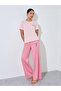 Pink Graphic Print T-Shirt And Straight Leg Pyjama Set