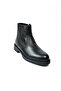 1036 Black Leather and Fur Men's Boots