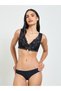 Solid Lace Bulk Front Padded Non Wired Regular Bra - 2
