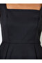 Black Solid Ruffle Details Sleeveless Peplum Blouse - 4
