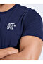 Navy Blue Printed T-Shirt And Checked Straight Leg Pants Pyjama Set - 4